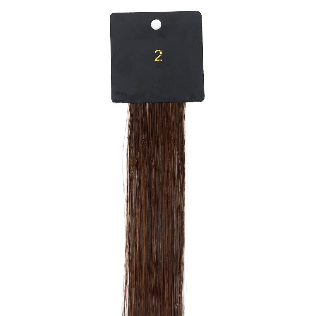 GENIUS WEFT 100 GRAMS Hair Extensions - Chocolate Brown 2